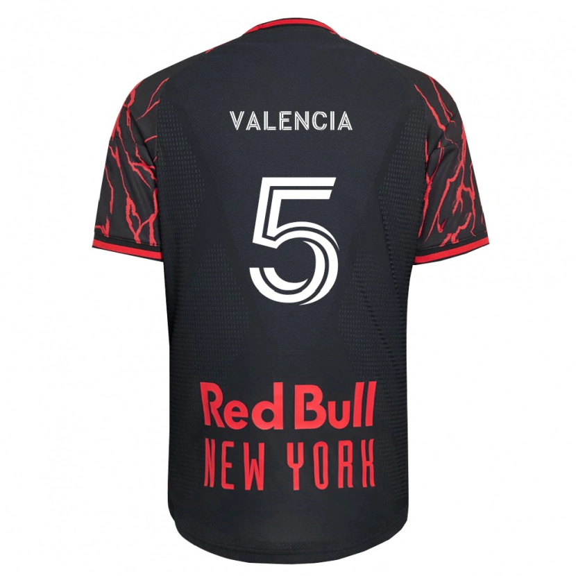 Danxen Kvinnor Omar Valencia #5 Röd Svart Vit Hemmatröja Matchtröjor 2026/27 Tröjor T-Tröja