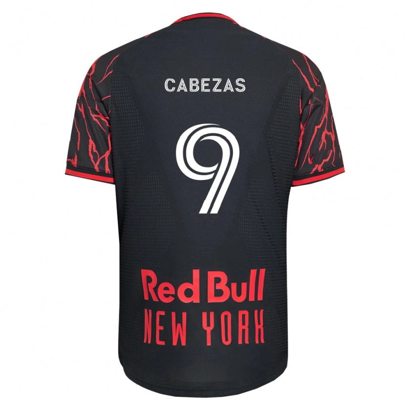 Danxen Kvinnor Jorge Cabezas #9 Röd Svart Vit Hemmatröja Matchtröjor 2026/27 Tröjor T-Tröja