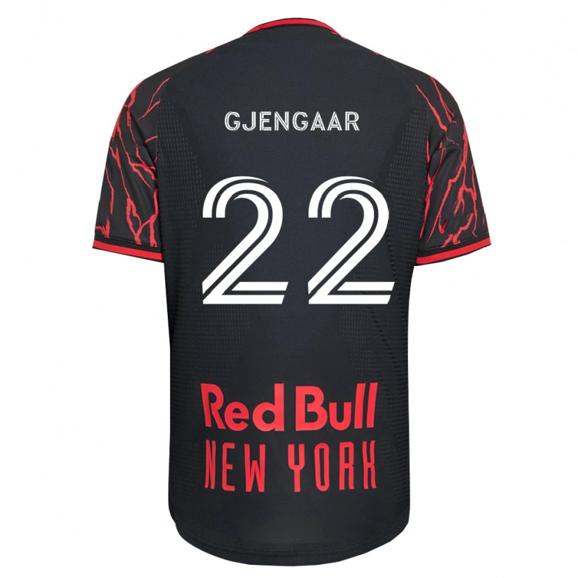 Danxen Kvinnor Dennis Gjengaar #22 Röd Svart Vit Hemmatröja Matchtröjor 2026/27 Tröjor T-Tröja