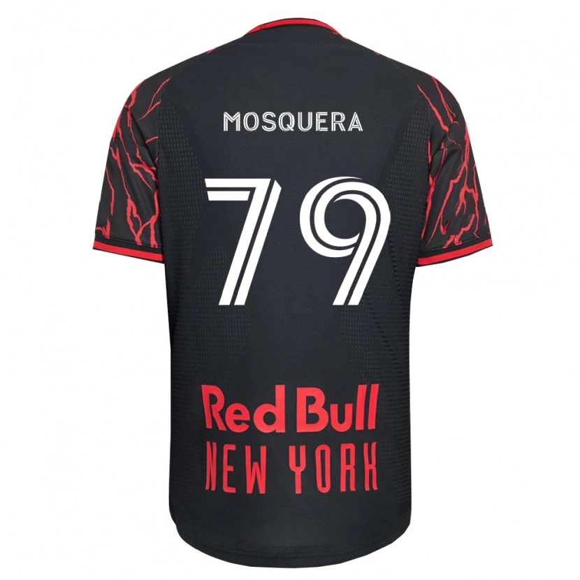 Danxen Kvinnor Rafael Mosquera #79 Röd Svart Vit Hemmatröja Matchtröjor 2026/27 Tröjor T-Tröja