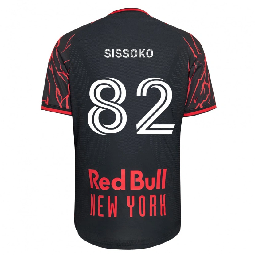 Danxen Kvinnor Makan Sissoko #82 Röd Svart Vit Hemmatröja Matchtröjor 2026/27 Tröjor T-Tröja