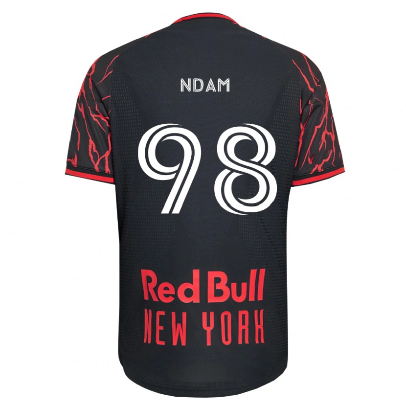 Danxen Kvinnor Hassan Ndam #98 Röd Svart Vit Hemmatröja Matchtröjor 2026/27 Tröjor T-Tröja