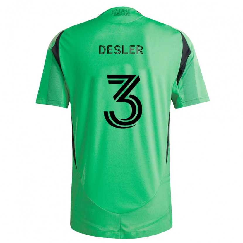 Danxen Kvinnor Mikkel Desler #3 Smaragdgrön Svart Hemmatröja Matchtröjor 2026/27 Tröjor T-Tröja