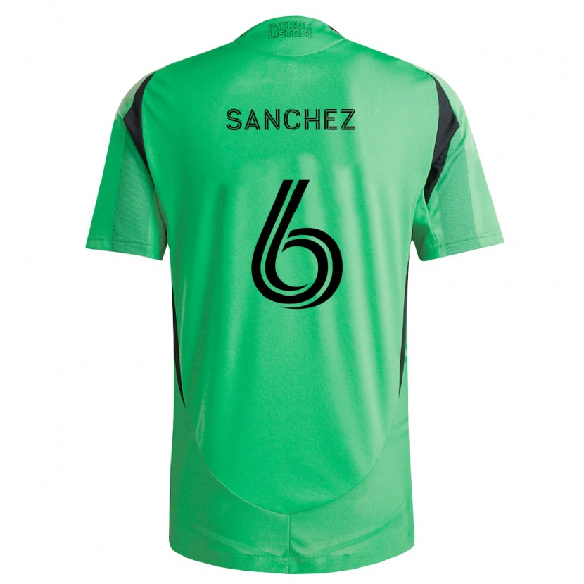 Danxen Kvinnor Ilie Sánchez #6 Smaragdgrön Svart Hemmatröja Matchtröjor 2026/27 Tröjor T-Tröja