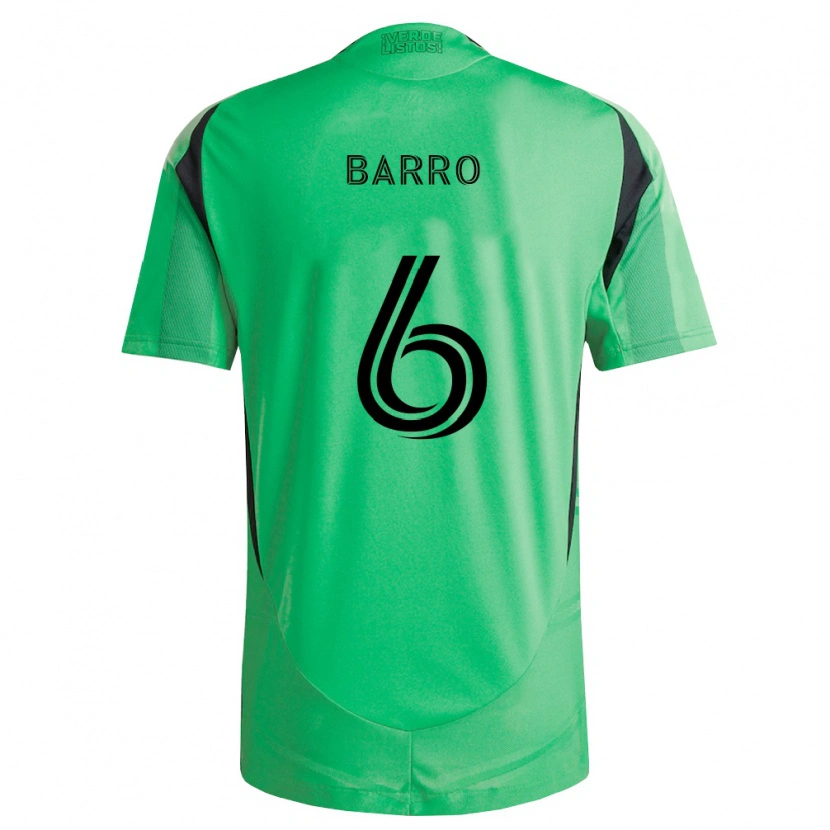 Danxen Kvinnor Djakaría Barro #6 Smaragdgrön Svart Hemmatröja Matchtröjor 2026/27 Tröjor T-Tröja