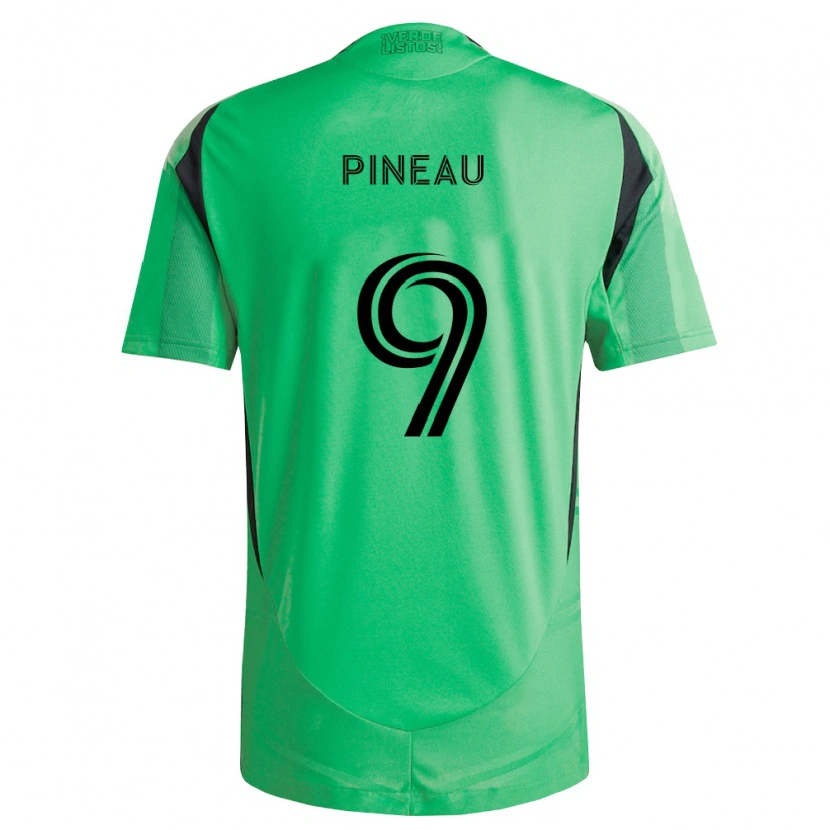 Danxen Kvinnor Sebastien Pineau #9 Smaragdgrön Svart Hemmatröja Matchtröjor 2026/27 Tröjor T-Tröja