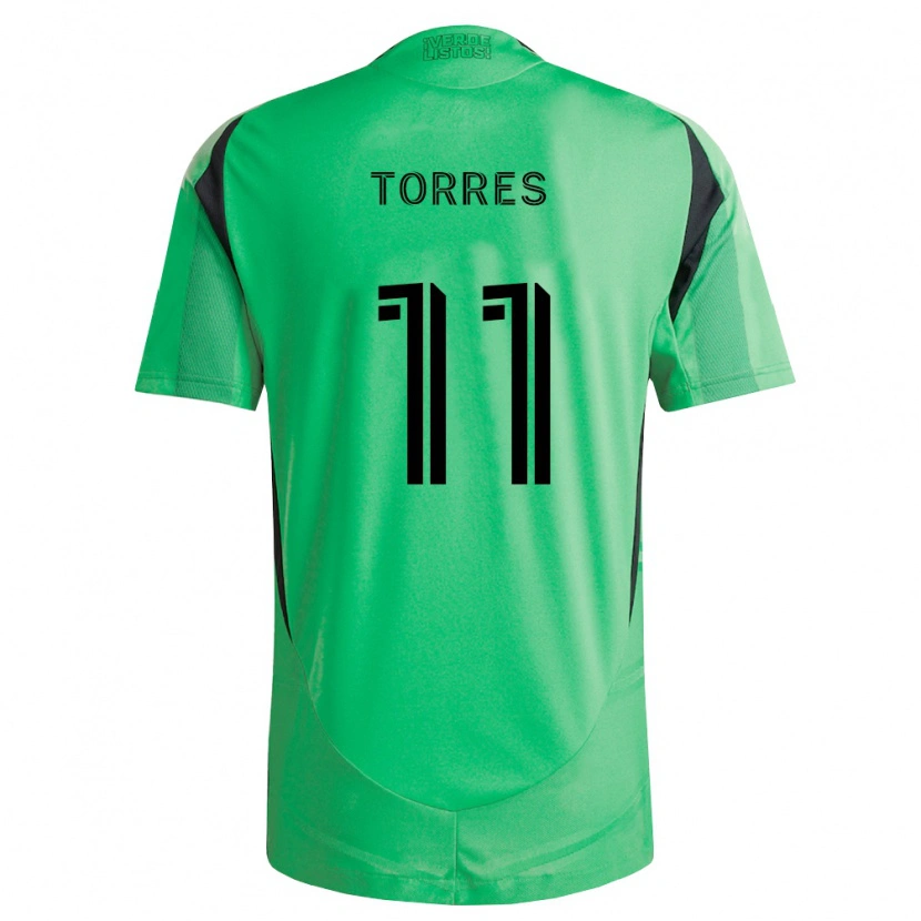Danxen Kvinnor Facundo Torres #11 Smaragdgrön Svart Hemmatröja Matchtröjor 2026/27 Tröjor T-Tröja