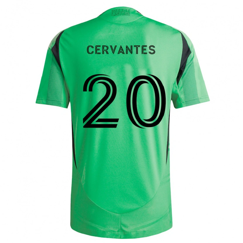 Danxen Kvinnor Aaron Cervantes #20 Smaragdgrön Svart Hemmatröja Matchtröjor 2026/27 Tröjor T-Tröja