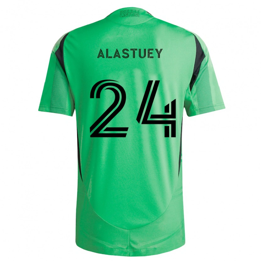 Danxen Kvinnor Jorge Alastuey #24 Smaragdgrön Svart Hemmatröja Matchtröjor 2026/27 Tröjor T-Tröja