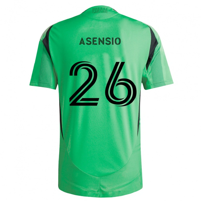 Danxen Kvinnor Charlie Asensio #26 Smaragdgrön Svart Hemmatröja Matchtröjor 2026/27 Tröjor T-Tröja