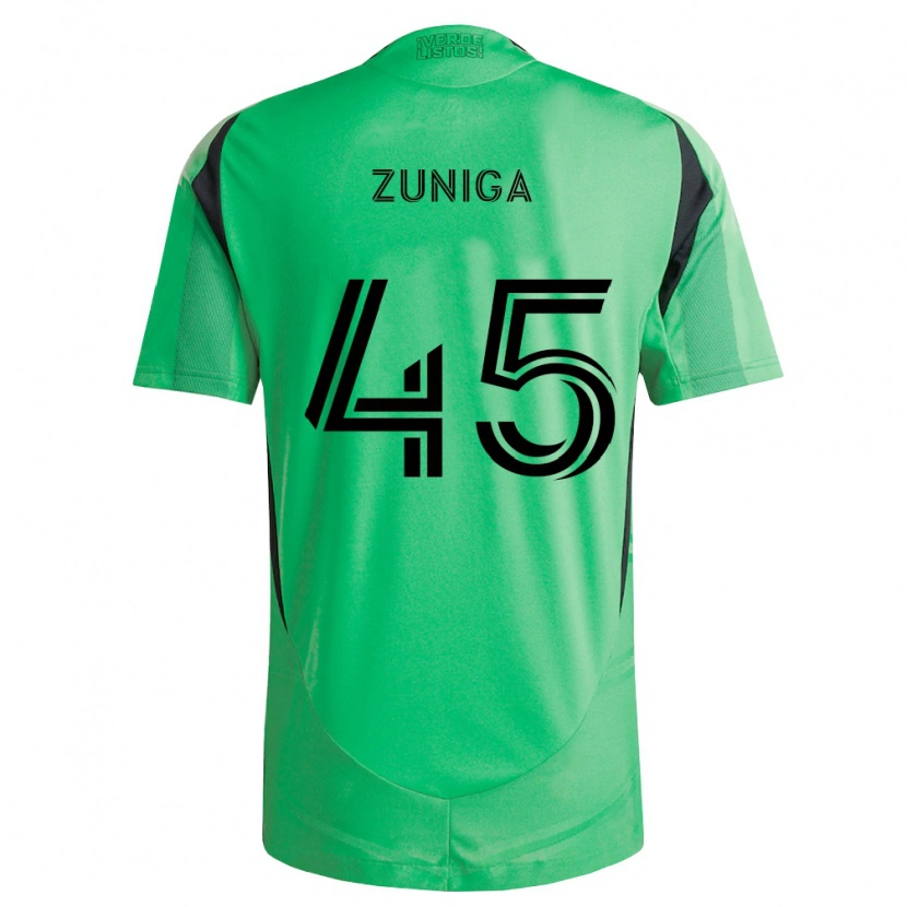 Danxen Kvinnor Abner Zuñiga #45 Smaragdgrön Svart Hemmatröja Matchtröjor 2026/27 Tröjor T-Tröja