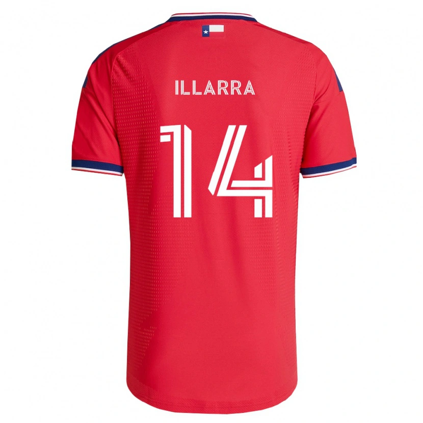 Danxen Kvinnor Asier Illarramendi #14 Röd Blå Vit Hemmatröja Matchtröjor 2026/27 Tröjor T-Tröja