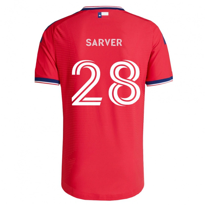 Danxen Kvinnor Sam Sarver #28 Röd Blå Vit Hemmatröja Matchtröjor 2026/27 Tröjor T-Tröja