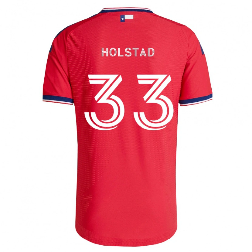 Danxen Kvinnor Clay Holstad #33 Röd Blå Vit Hemmatröja Matchtröjor 2026/27 Tröjor T-Tröja