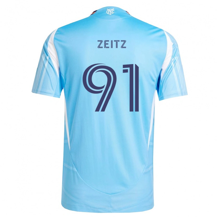 Danxen Kvinnor Uriel Zeitz #91 Himmelsblå Vit Hemmatröja Matchtröjor 2026/27 Tröjor T-Tröja