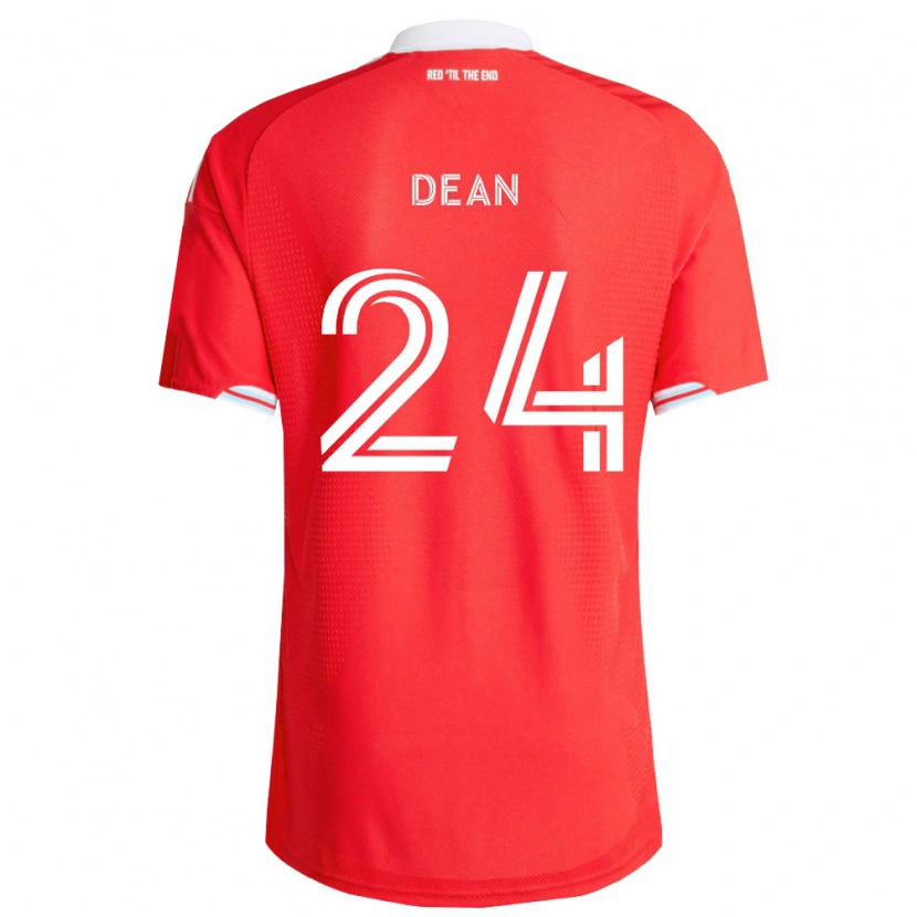 Danxen Kvinnor Jonathan Dean #24 Röd Mörkblå Vit Hemmatröja Matchtröjor 2026/27 Tröjor T-Tröja