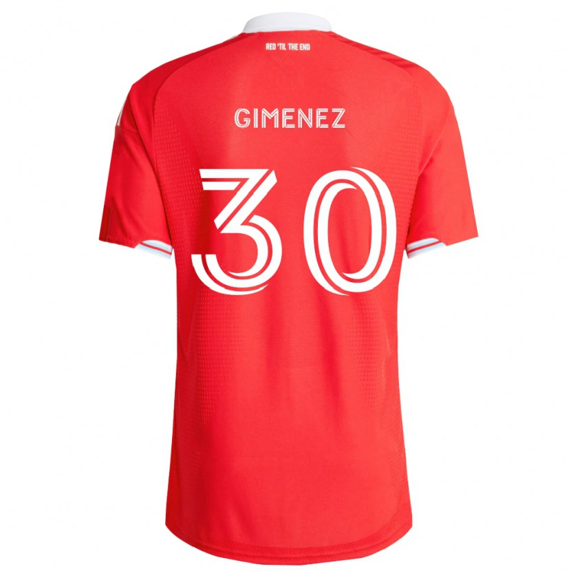 Danxen Kvinnor Gastón Giménez #30 Röd Mörkblå Vit Hemmatröja Matchtröjor 2026/27 Tröjor T-Tröja
