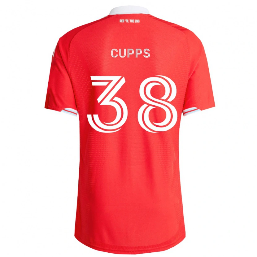 Danxen Kvinnor Christopher Cupps #38 Röd Mörkblå Vit Hemmatröja Matchtröjor 2026/27 Tröjor T-Tröja