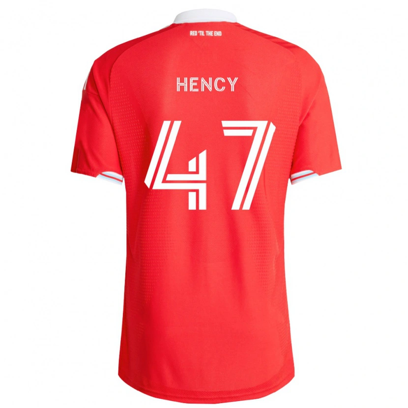 Danxen Kvinnor Billy Hency #47 Röd Mörkblå Vit Hemmatröja Matchtröjor 2026/27 Tröjor T-Tröja