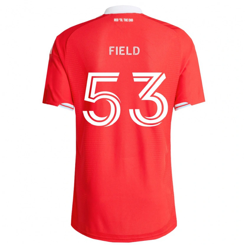 Danxen Kvinnor James Field #53 Röd Mörkblå Vit Hemmatröja Matchtröjor 2026/27 Tröjor T-Tröja