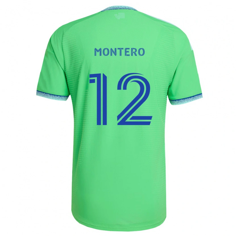 Danxen Kvinnor Fredy Montero #12 Grön Ljusblå Hemmatröja Matchtröjor 2026/27 Tröjor T-Tröja