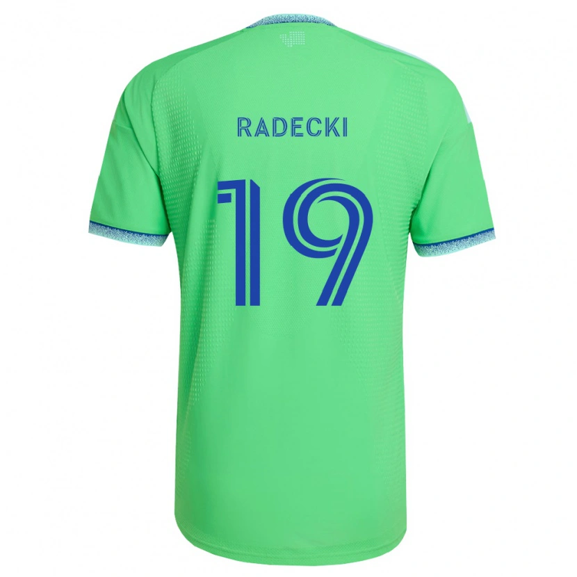 Danxen Kvinnor Taylor Radecki #19 Grön Ljusblå Hemmatröja Matchtröjor 2026/27 Tröjor T-Tröja