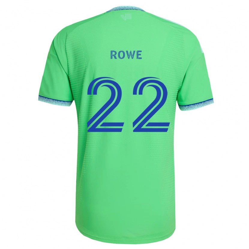 Danxen Kvinnor Kelyn Rowe #22 Grön Ljusblå Hemmatröja Matchtröjor 2026/27 Tröjor T-Tröja