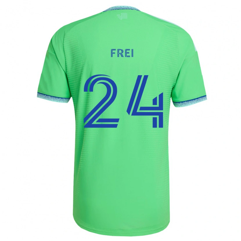 Danxen Kvinnor Stefan Frei #24 Grön Ljusblå Hemmatröja Matchtröjor 2026/27 Tröjor T-Tröja