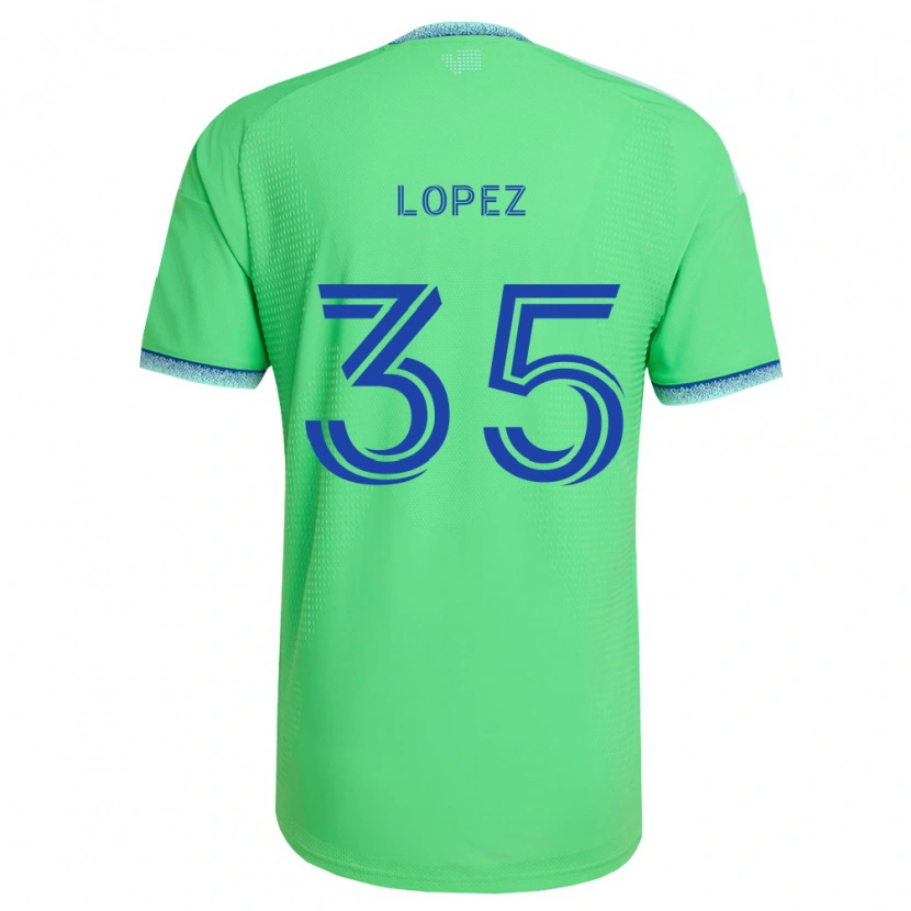 Danxen Kvinnor Antino Lopez #35 Grön Ljusblå Hemmatröja Matchtröjor 2026/27 Tröjor T-Tröja