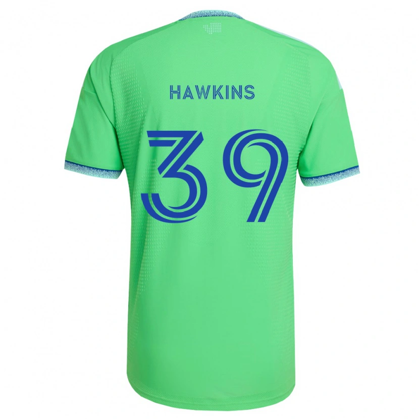 Danxen Kvinnor Stuart Hawkins #39 Grön Ljusblå Hemmatröja Matchtröjor 2026/27 Tröjor T-Tröja