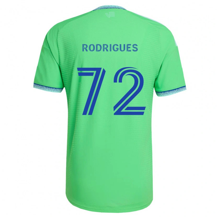 Danxen Kvinnor Braudílio Rodrigues #72 Grön Ljusblå Hemmatröja Matchtröjor 2026/27 Tröjor T-Tröja