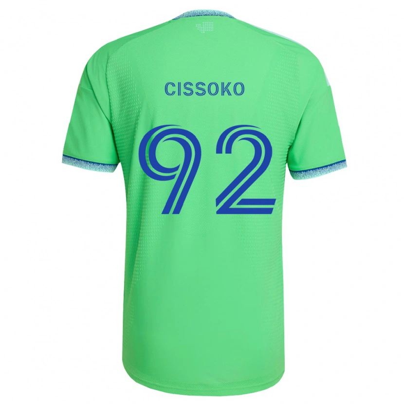 Danxen Kvinnor Abdoulaye Cissoko #92 Grön Ljusblå Hemmatröja Matchtröjor 2026/27 Tröjor T-Tröja