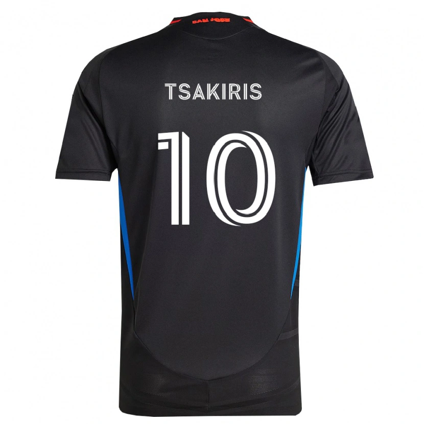 Danxen Kvinnor Niko Tsakiris #10 Blå Vit Svart Hemmatröja Matchtröjor 2026/27 Tröjor T-Tröja
