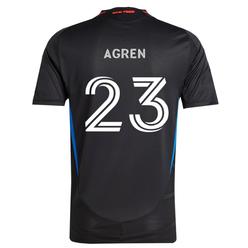 Danxen Kvinnor Oskar Agren #23 Blå Vit Svart Hemmatröja Matchtröjor 2026/27 Tröjor T-Tröja