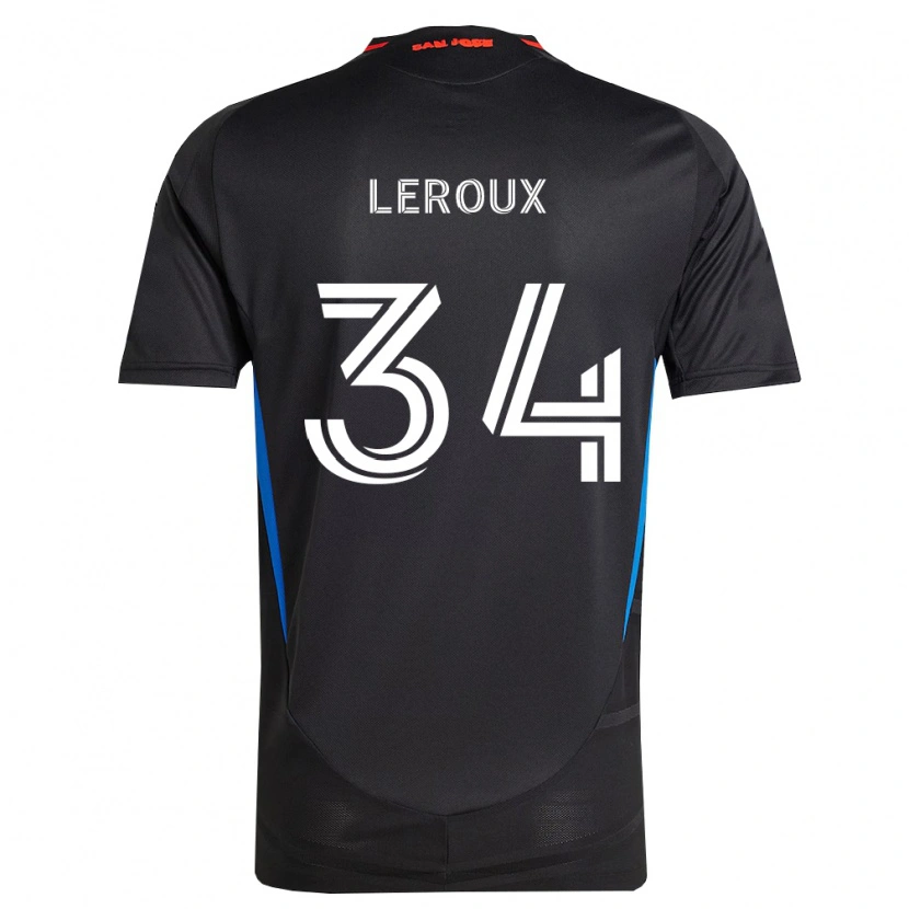 Danxen Kvinnor Beau Leroux #34 Blå Vit Svart Hemmatröja Matchtröjor 2026/27 Tröjor T-Tröja