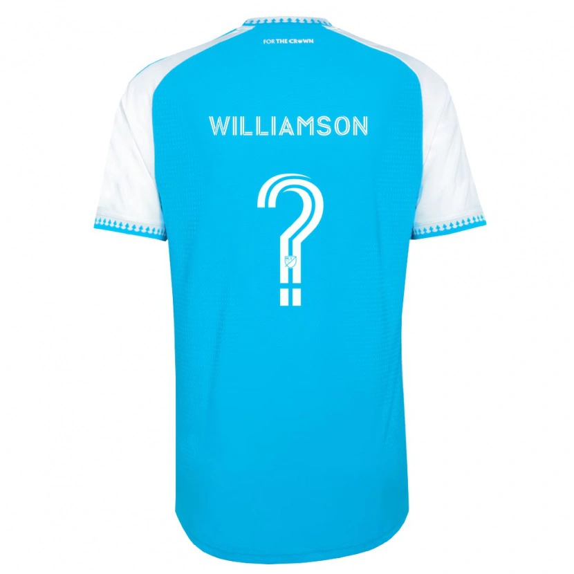 Danxen Kvinnor Eryk Williamson #0 Himmelsblå Vit Svart Hemmatröja Matchtröjor 2026/27 Tröjor T-Tröja