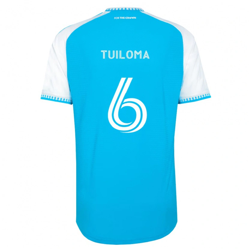 Danxen Kvinnor Bill Tuiloma #6 Himmelsblå Vit Svart Hemmatröja Matchtröjor 2026/27 Tröjor T-Tröja