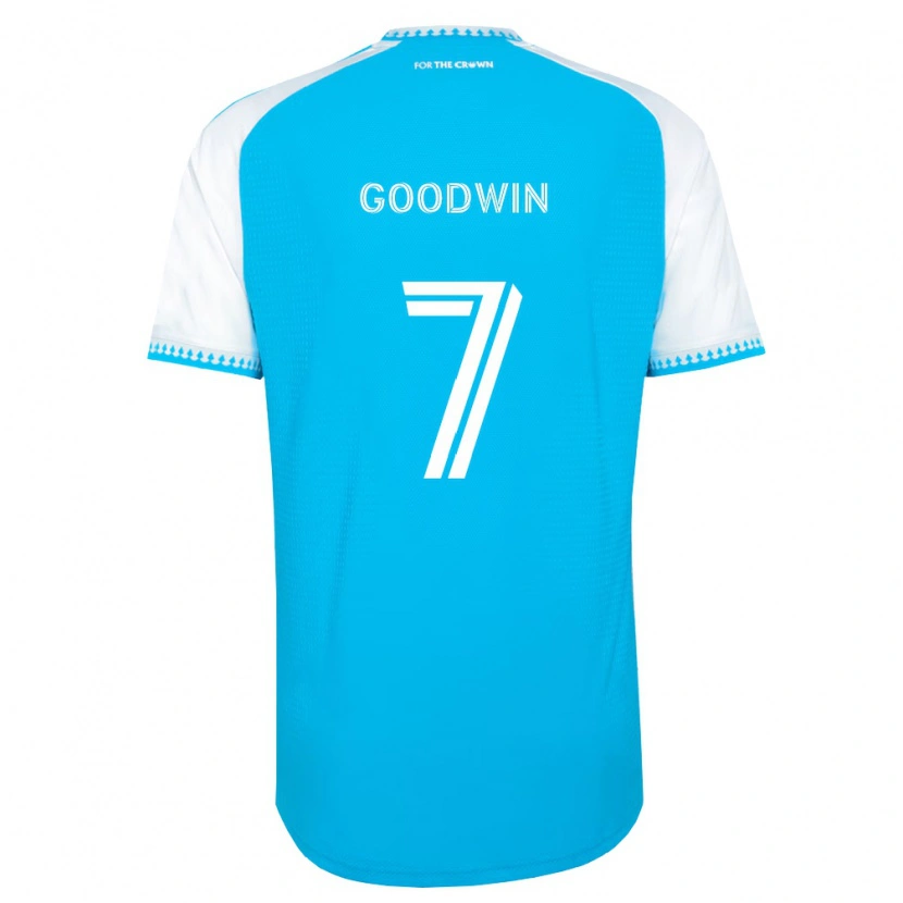 Danxen Kvinnor Archie Goodwin #7 Himmelsblå Vit Svart Hemmatröja Matchtröjor 2026/27 Tröjor T-Tröja