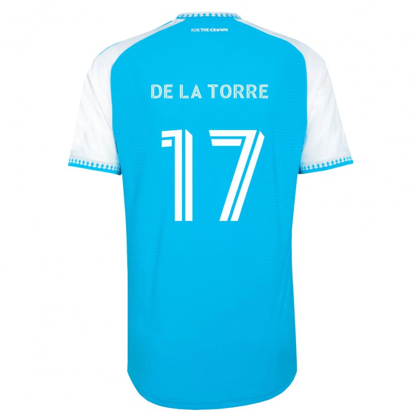Danxen Kvinnor Luca De La Torre #17 Himmelsblå Vit Svart Hemmatröja Matchtröjor 2026/27 Tröjor T-Tröja