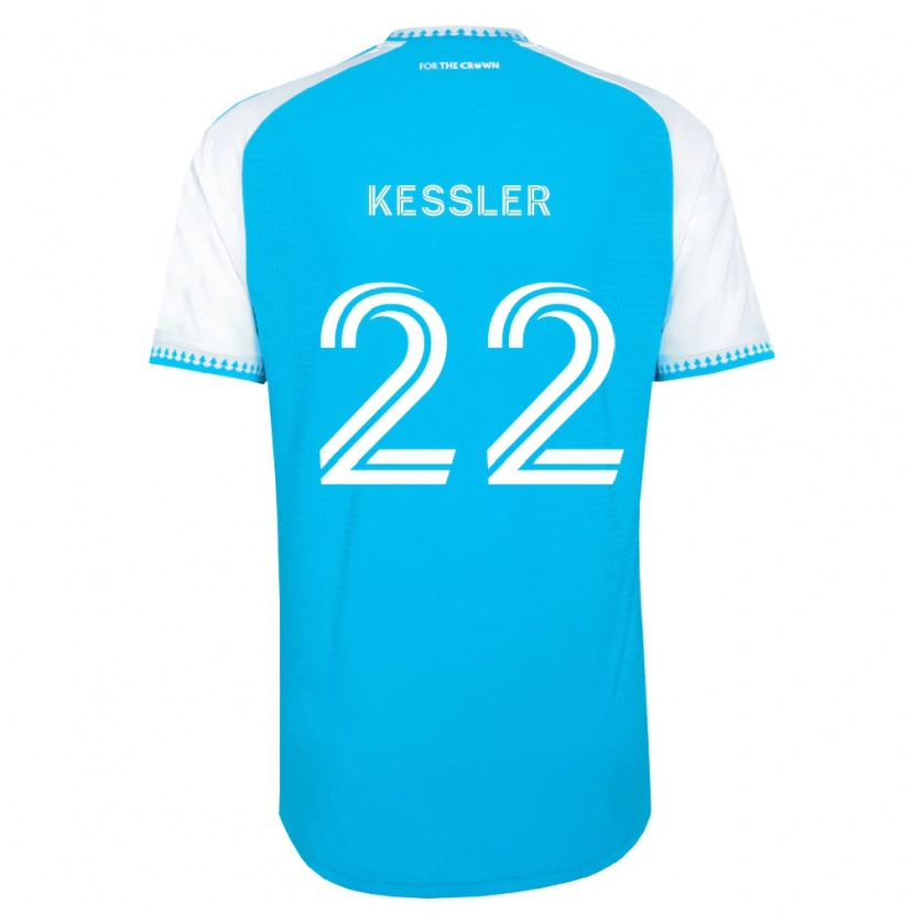 Danxen Kvinnor Henry Kessler #22 Himmelsblå Vit Svart Hemmatröja Matchtröjor 2026/27 Tröjor T-Tröja