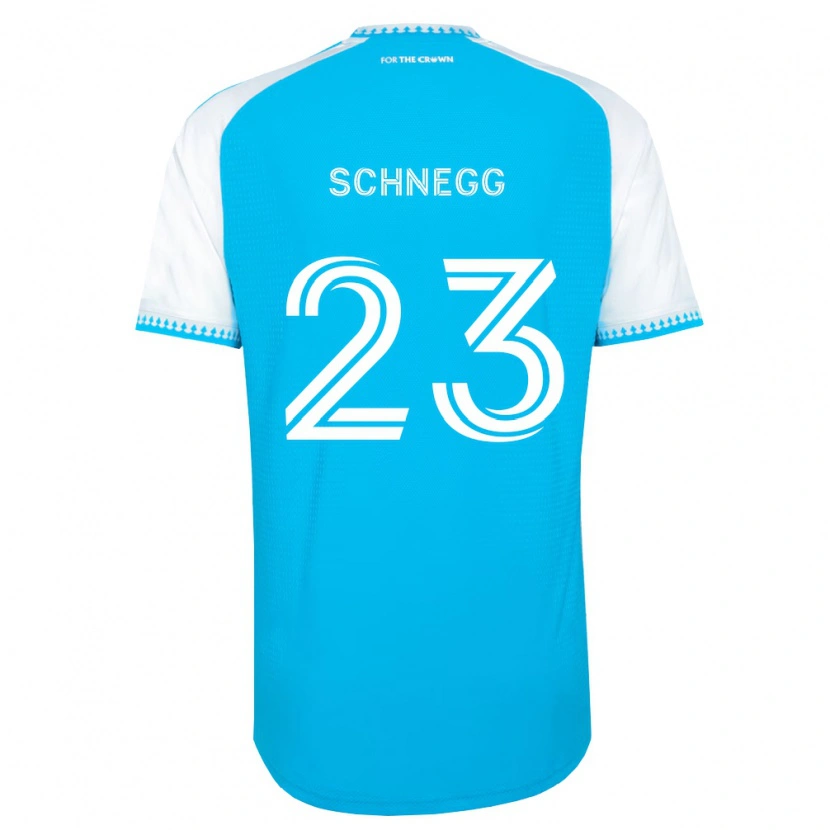 Danxen Kvinnor David Schnegg #23 Himmelsblå Vit Svart Hemmatröja Matchtröjor 2026/27 Tröjor T-Tröja