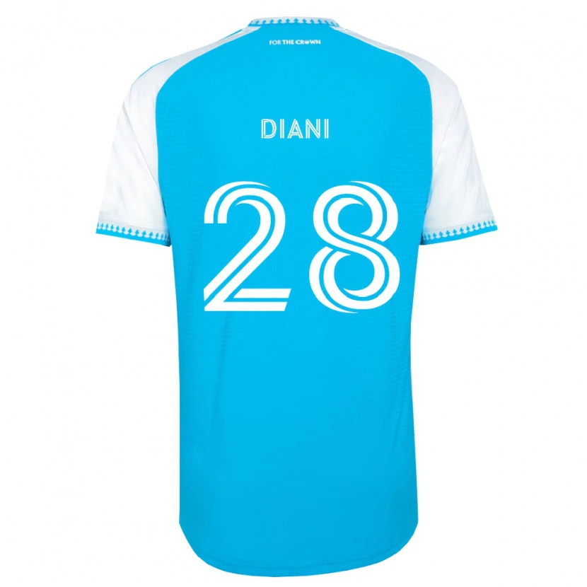 Danxen Kvinnor Djibril Diani #28 Himmelsblå Vit Svart Hemmatröja Matchtröjor 2026/27 Tröjor T-Tröja