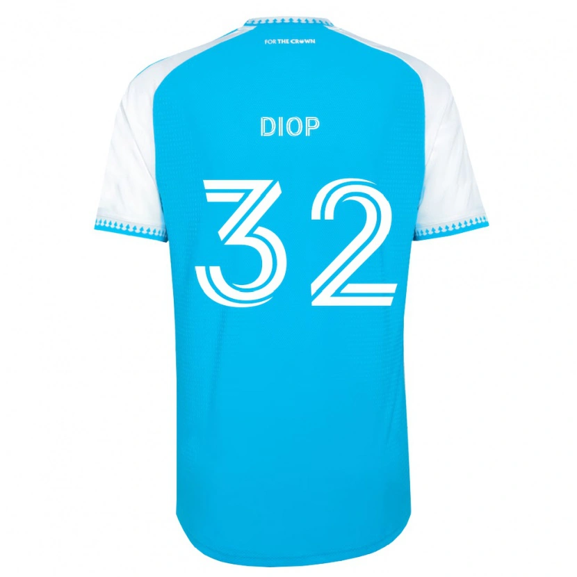 Danxen Kvinnor Hamady Diop #32 Himmelsblå Vit Svart Hemmatröja Matchtröjor 2026/27 Tröjor T-Tröja