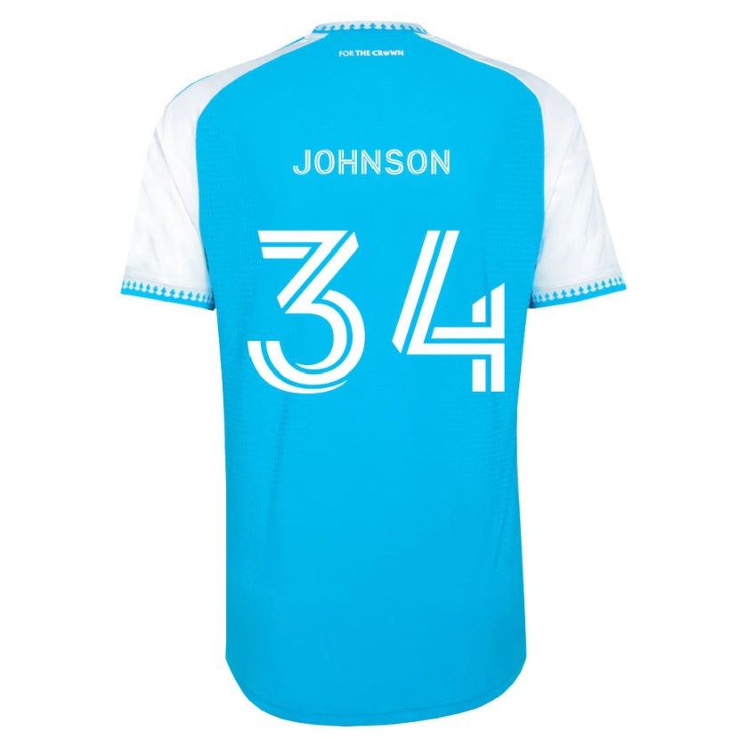 Danxen Kvinnor Andrew Johnson #34 Himmelsblå Vit Svart Hemmatröja Matchtröjor 2026/27 Tröjor T-Tröja