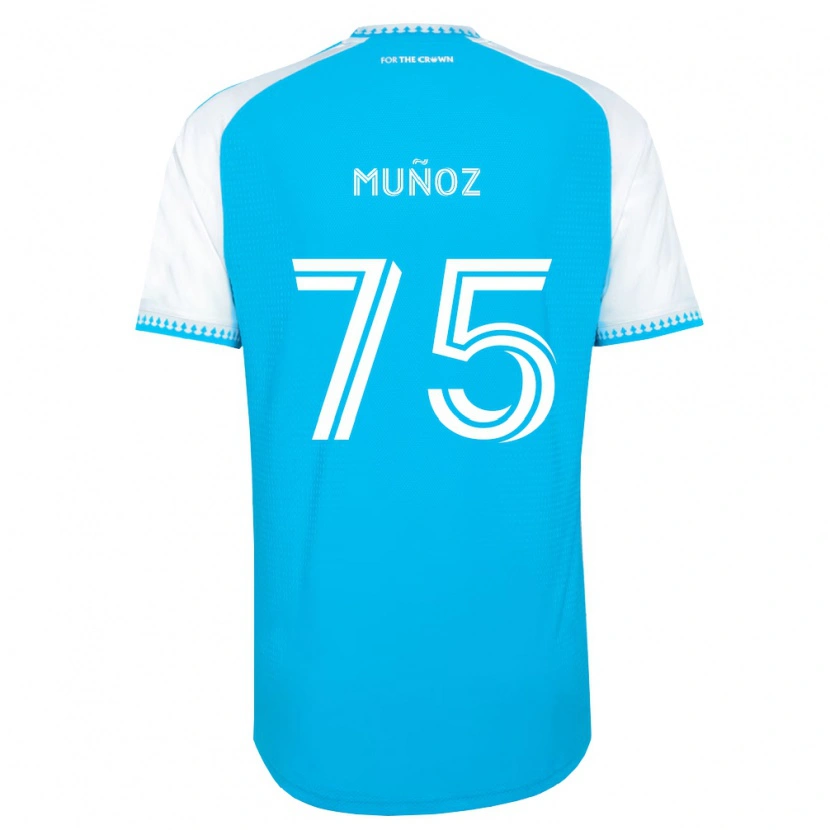 Danxen Kvinnor Jeremiah Muñoz #75 Himmelsblå Vit Svart Hemmatröja Matchtröjor 2026/27 Tröjor T-Tröja