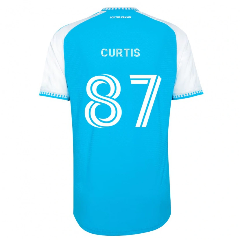 Danxen Kvinnor Ethan Curtis #87 Himmelsblå Vit Svart Hemmatröja Matchtröjor 2026/27 Tröjor T-Tröja