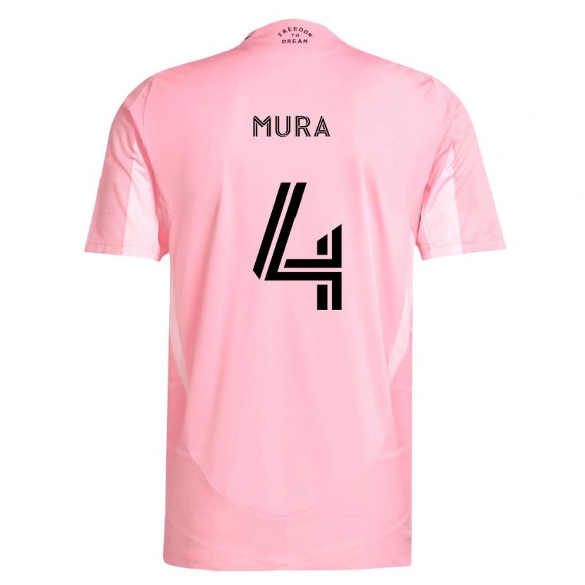 Danxen Kvinnor Facundo Mura #4 Rosa Svart Hemmatröja Matchtröjor 2026/27 Tröjor T-Tröja