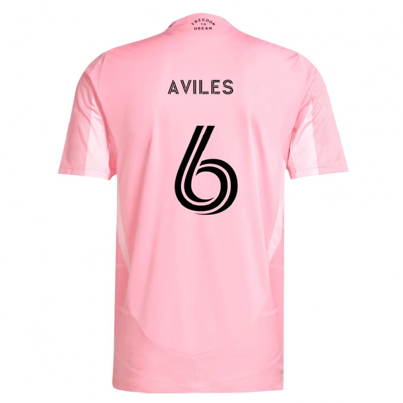 Danxen Kvinnor Tomás Avilés #6 Rosa Svart Hemmatröja Matchtröjor 2026/27 Tröjor T-Tröja