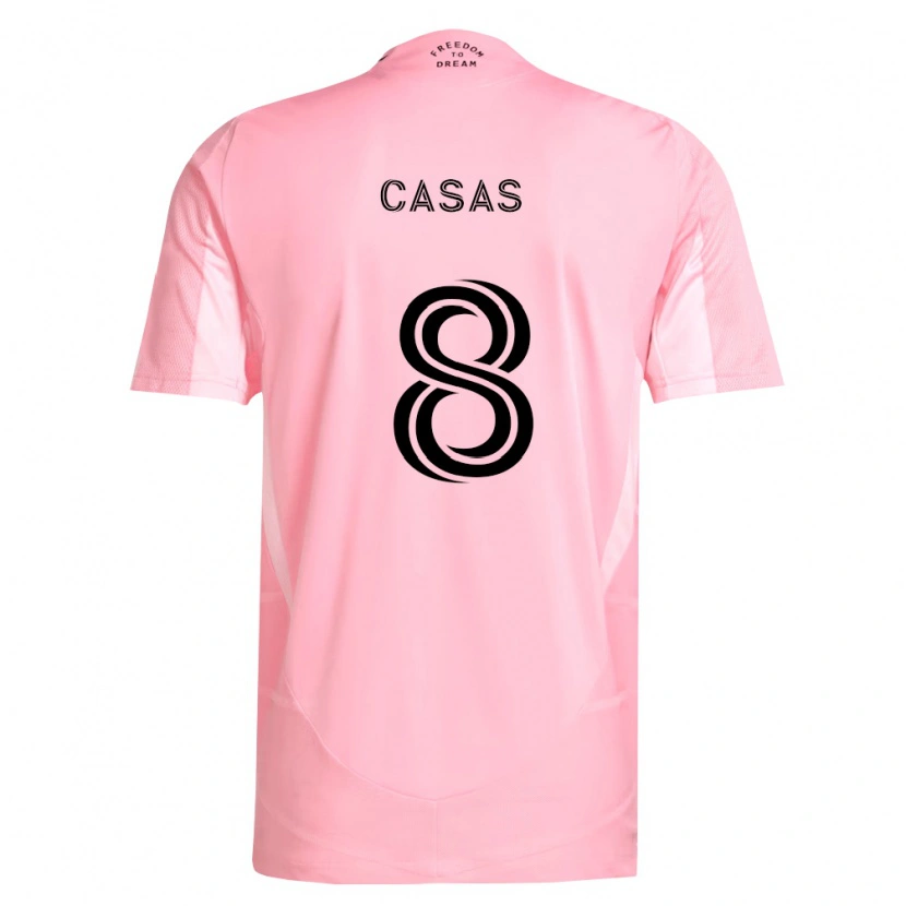 Danxen Kvinnor Pep Casas #8 Rosa Svart Hemmatröja Matchtröjor 2026/27 Tröjor T-Tröja