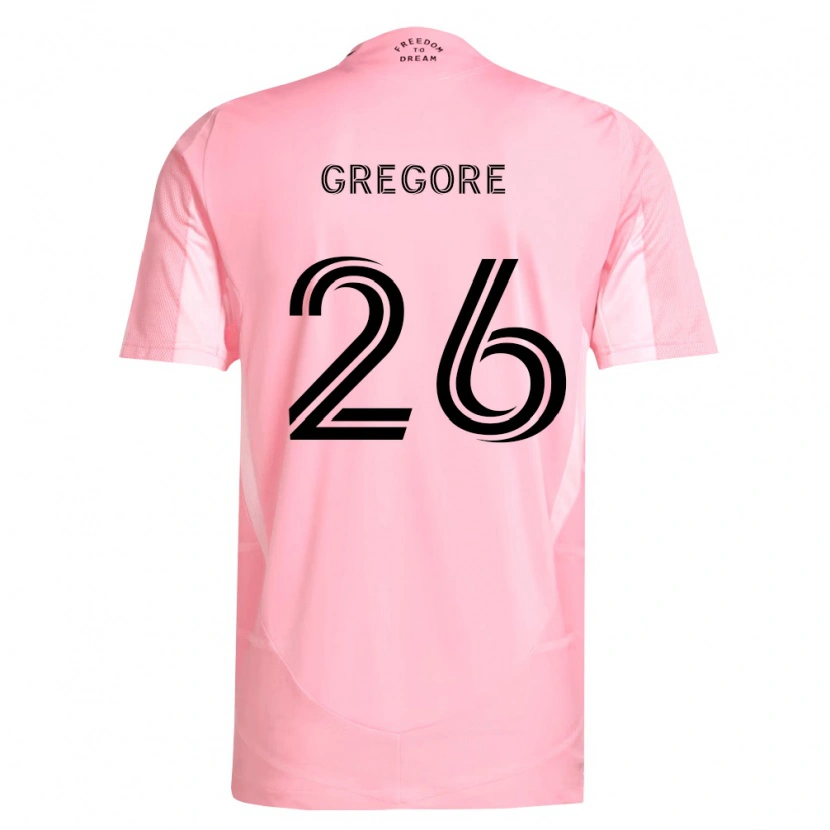 Danxen Kvinnor Gregore #26 Rosa Svart Hemmatröja Matchtröjor 2026/27 Tröjor T-Tröja